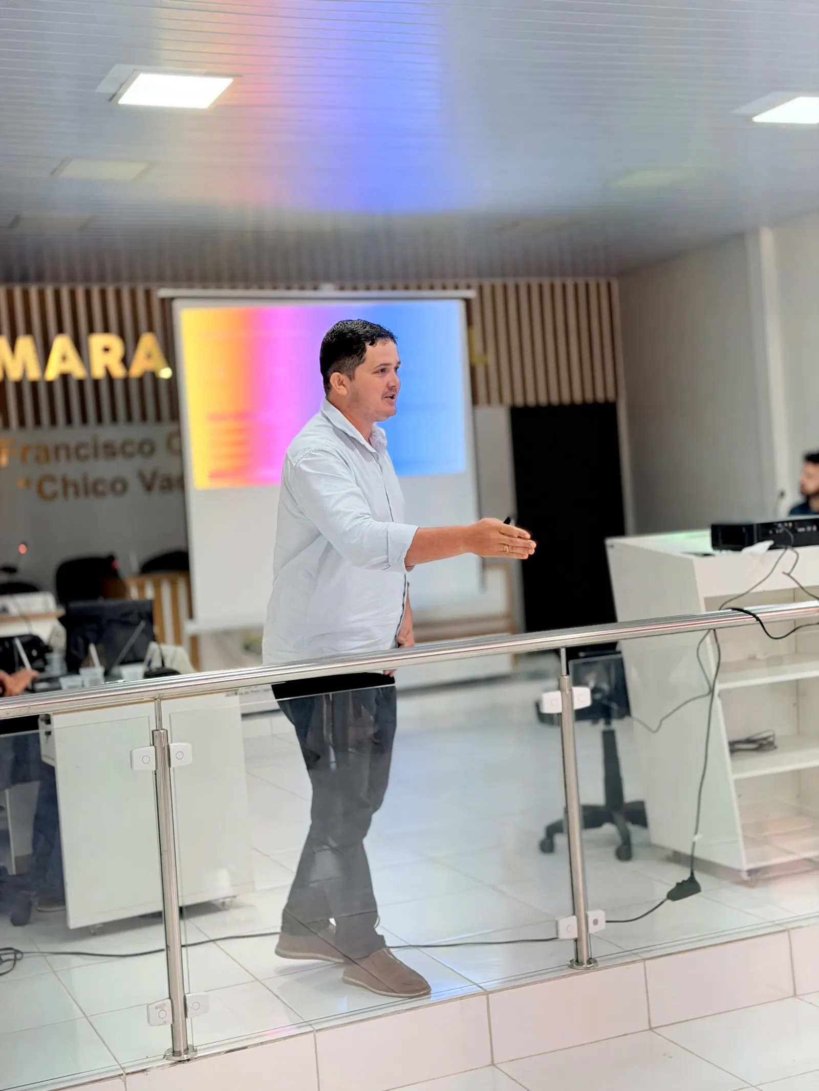 Audiência pública sobre a proposta de orçamento de 2027 na Câmara Municipal de Lagoa Grande do Maranhão.