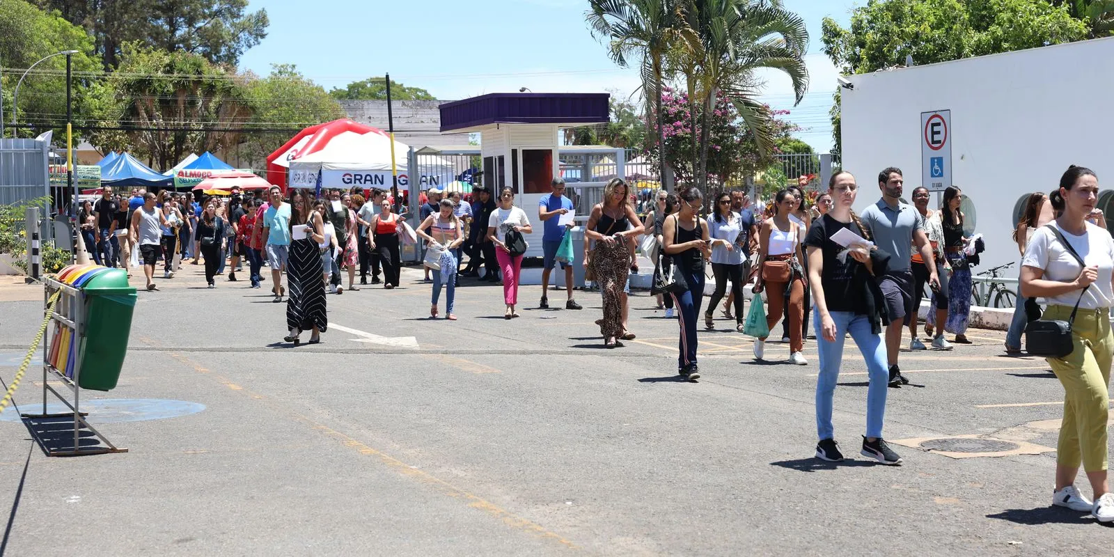 Movimentação em local de prova de edição anterior do Concurso Nacional Unificado; imagem de arquivo.