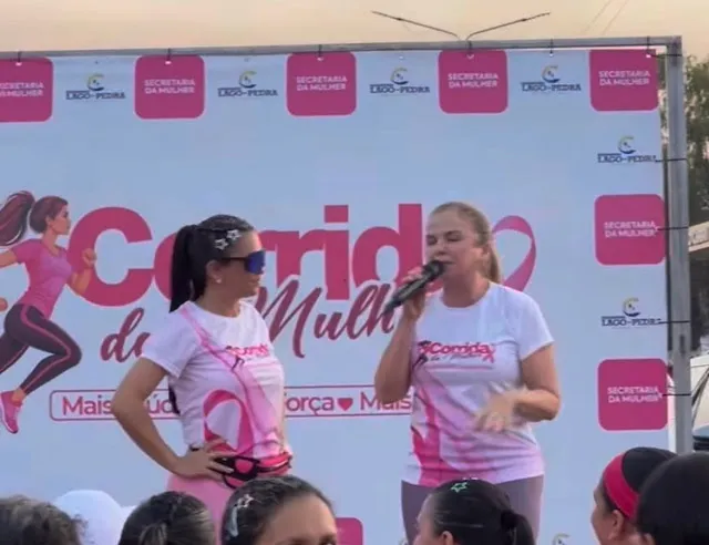 Prefeita Maura Jorge participa da Corrida da Mulher em Lago da Pedra.